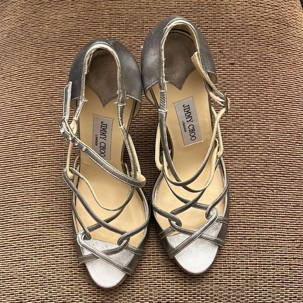 Metallic Jimmy Choos - Picture 1 of 5